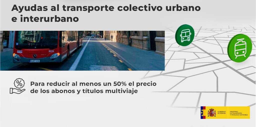 Ayudas al transporte colectivo urbano e interurbano