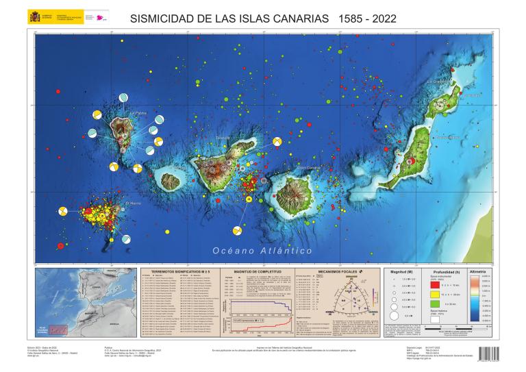 Imagen noticia: Mapa sísmico de las Islas Canarias